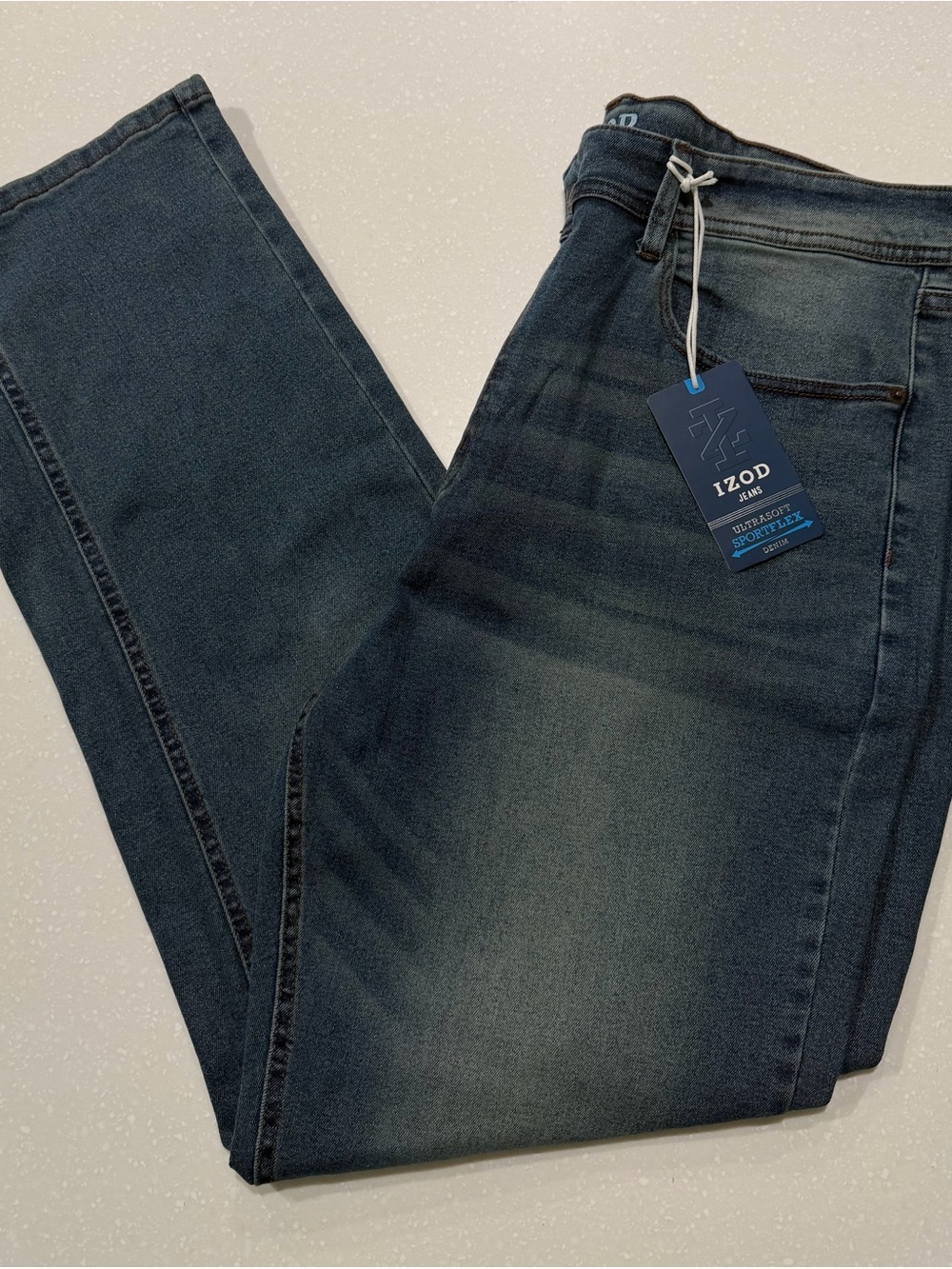 Izod Men’s Straight Jeans in Dark Indigo